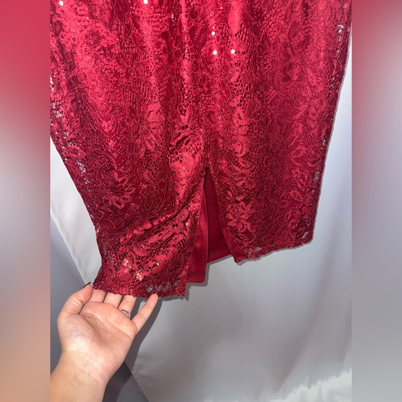Lulus midi lace red dress - Picture 4 of 10